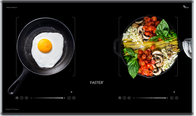 Bếp từ đôi Faster 712I Plus Made in Malaysia