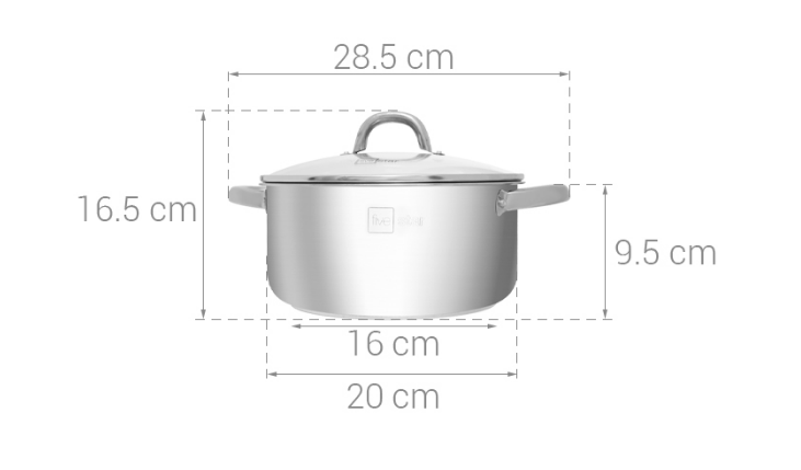 BỘ NỒI FIVESTAR BA MÓN VUNG KÍNH