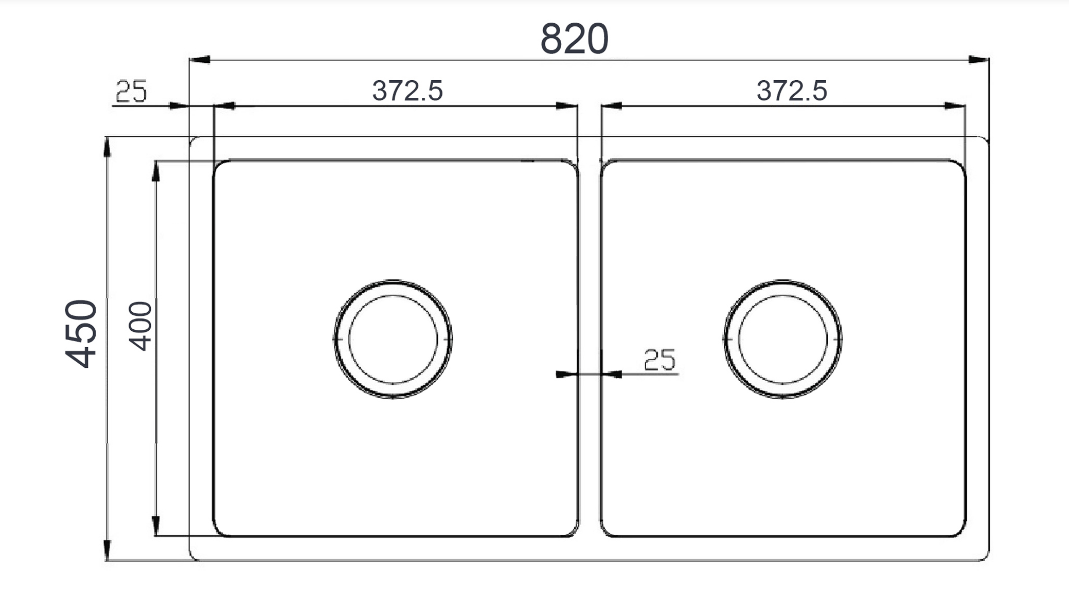 Chậu rửa bát âm toàn phần Roslerer RL04-8245