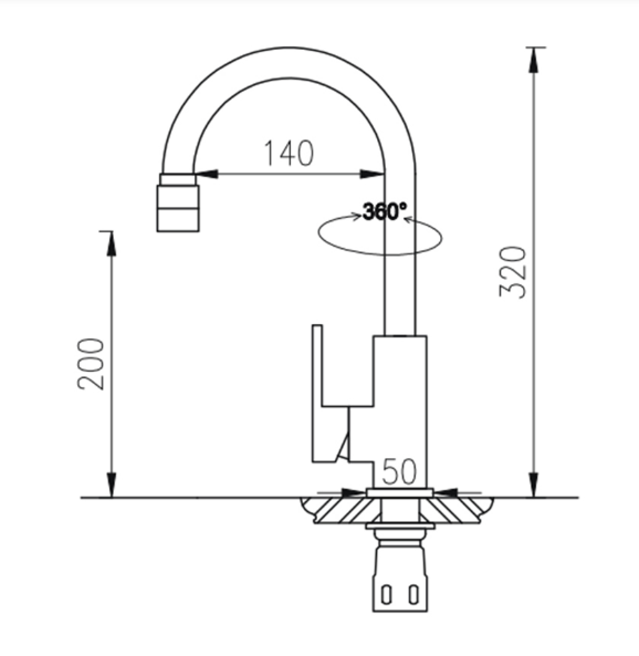 Vòi rửa bát nóng lạnh Roslerer RL-907