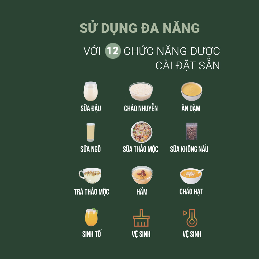 Máy làm sữa hạt Kalpen H4 1000ml