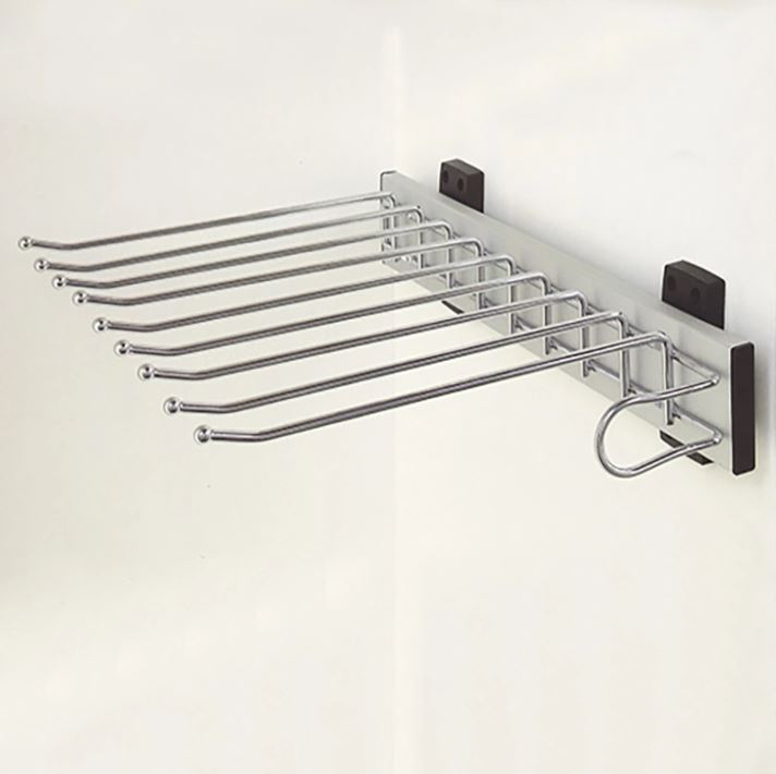 Kệ vắt quần áo treo hông Grob màu Inox