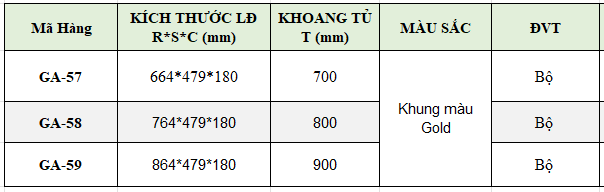 Kệ đựng đồ gấp Grob màu Gold