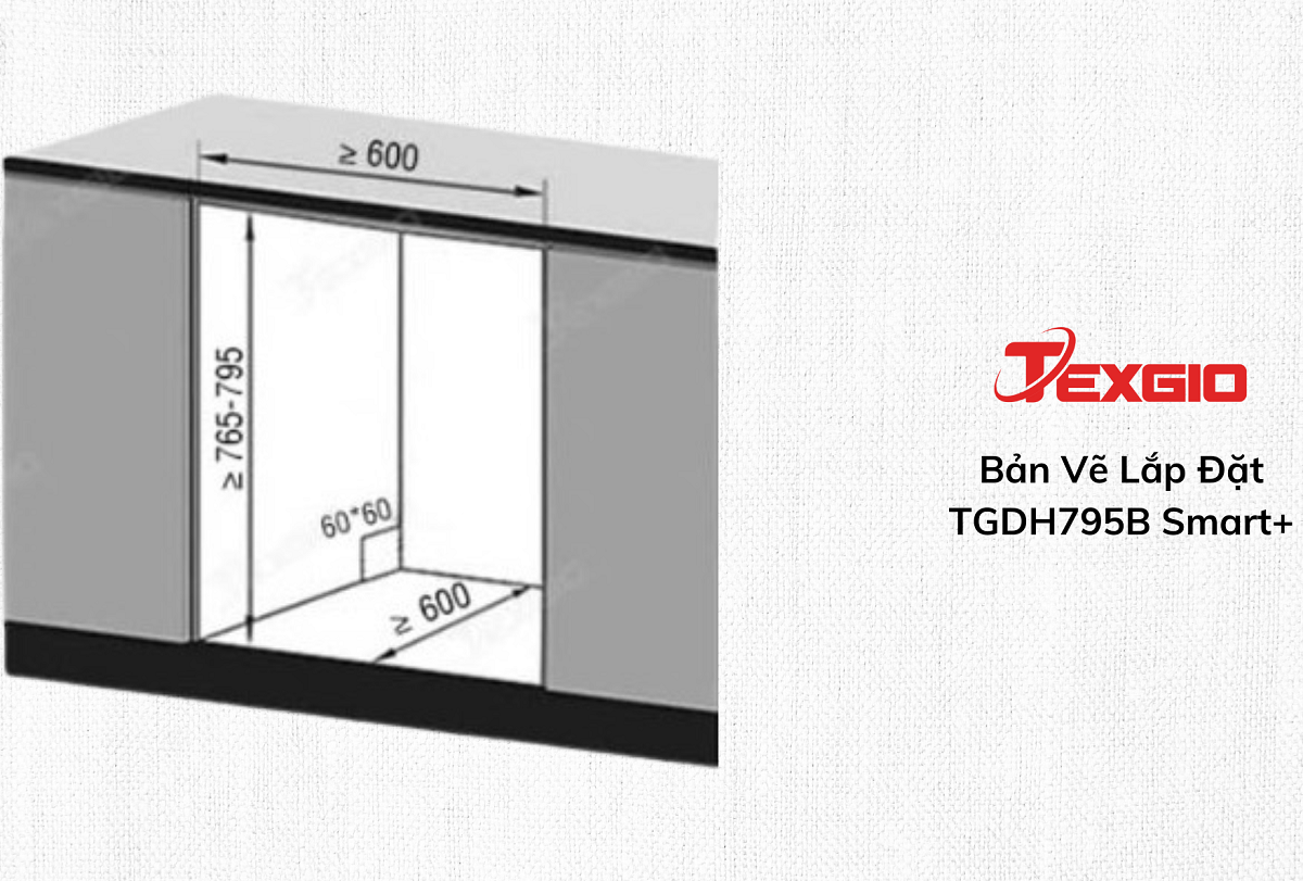 Máy rửa bát 16 bộ TEXGIO TGDH795B Smart Plus