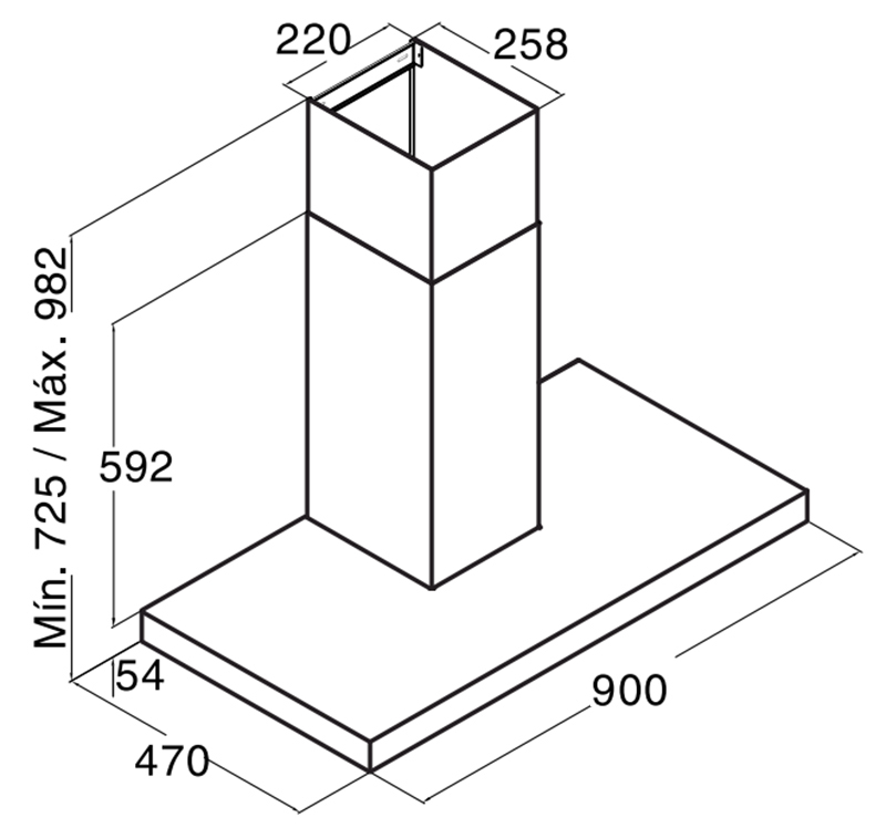Máy hút mùi CATA MIDAS BK 900