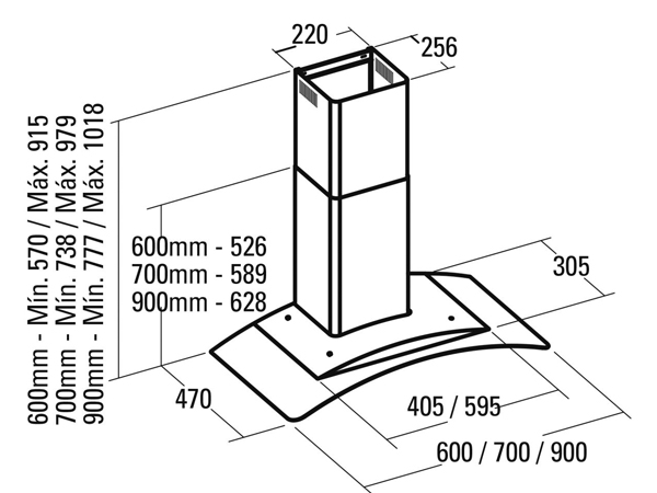 Máy hút mùi CATA C GLASS 900