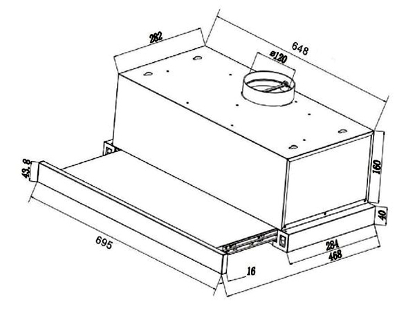 Máy hút mùi Sevilla 700B PRO vẫy tay bât tắt