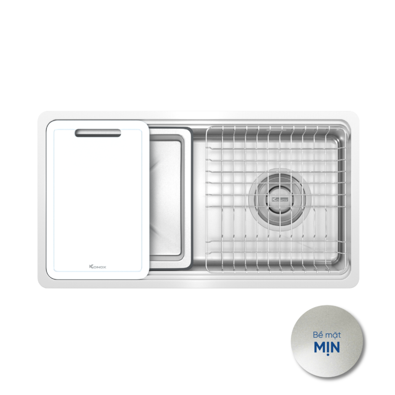 Chậu rửa bát Konox phong cách Nhật bề mặt mịn Tari 780SM