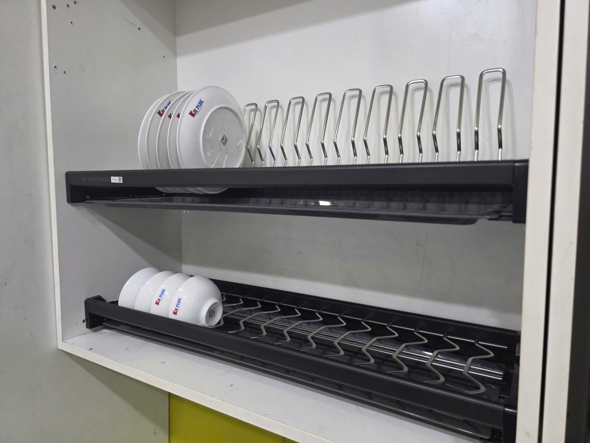 Kệ bát đĩa cố định inox 304 nan Oval Kitplus