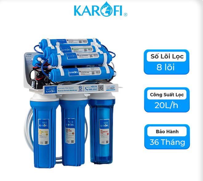 Máy lọc nước âm tủ Karofi ERO80 8 lõi