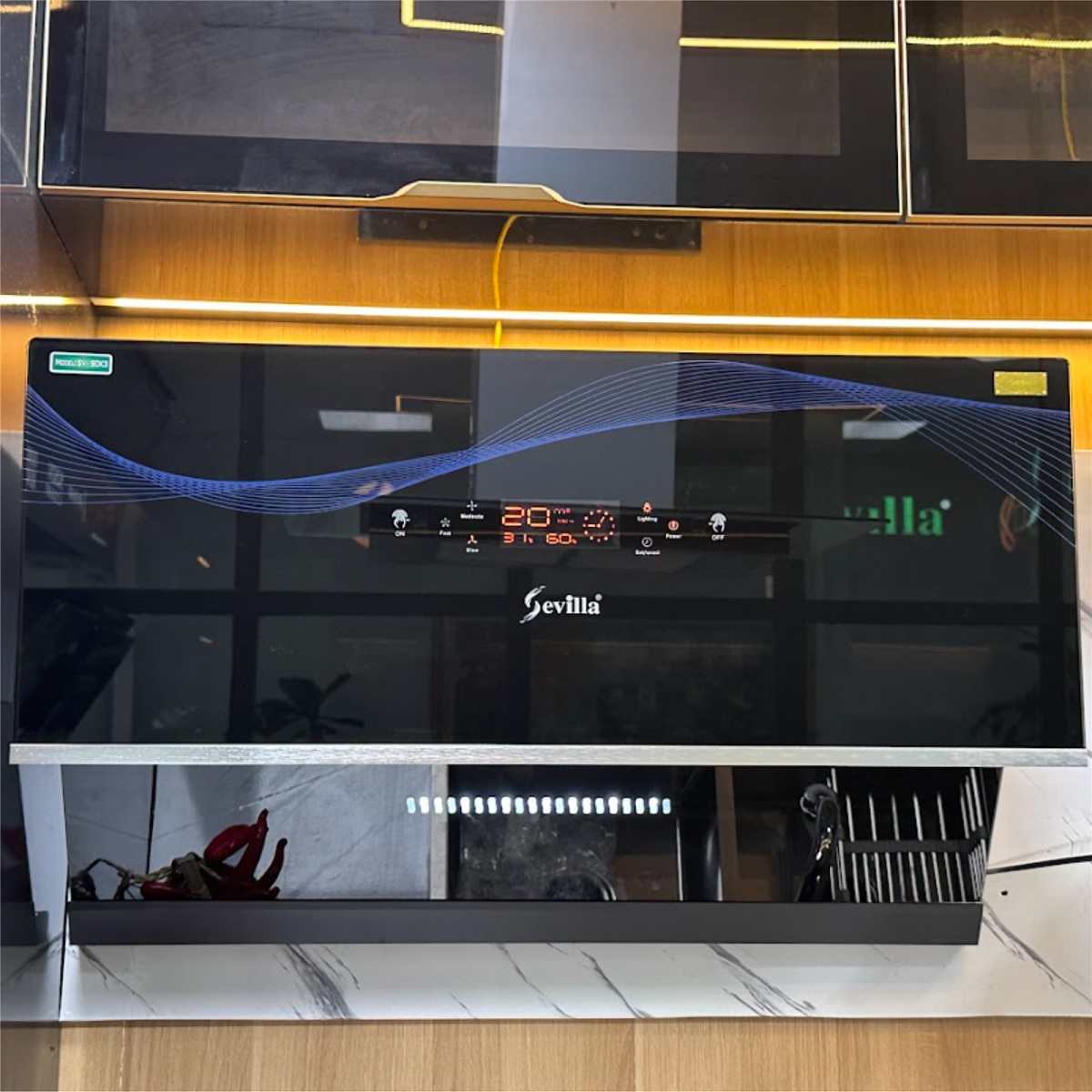 Máy hút mùi kính vát Sevilla SV-PS39