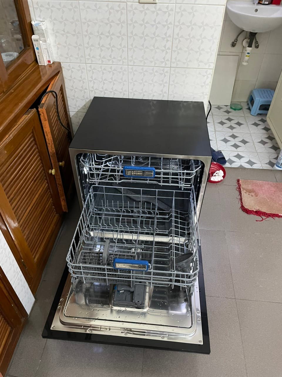 Máy rửa bát bán âm 11 bộ TEXGIO TGWF68GB