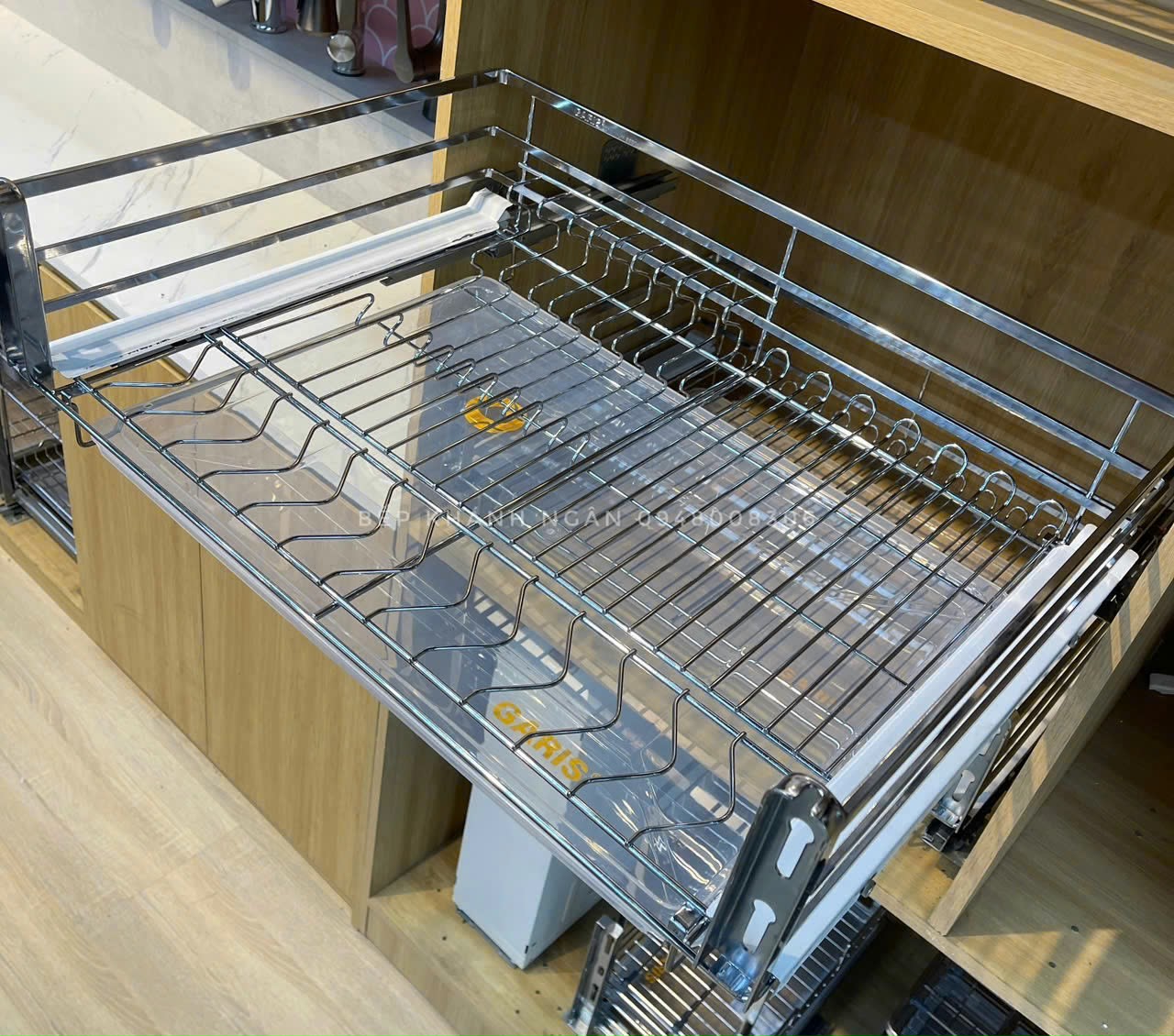 Giá bát đĩa, rổ nan dẹt, cánh kéo GARIS GD02C