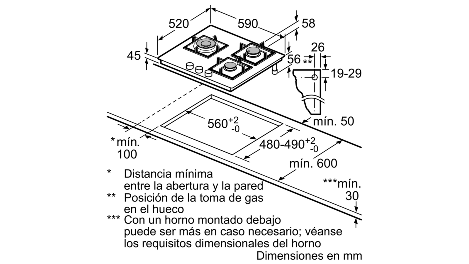 Bếp ga Bosch PPC6A6B20 series 6