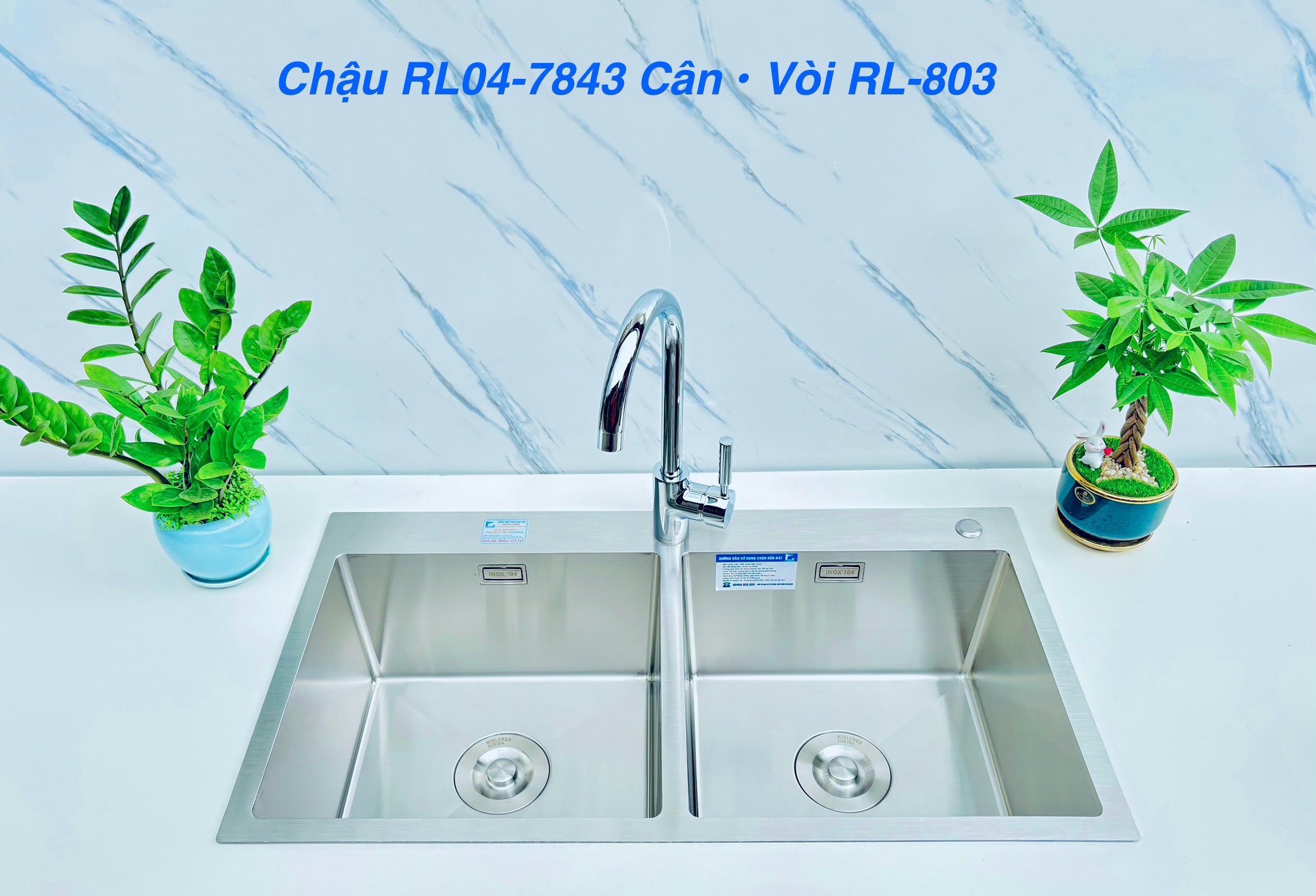 Vòi rửa bát nóng lạnh Roslerer RL 803