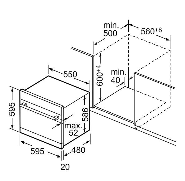 Máy rửa bát bán âm Bosch SCE52M75EU Series 6