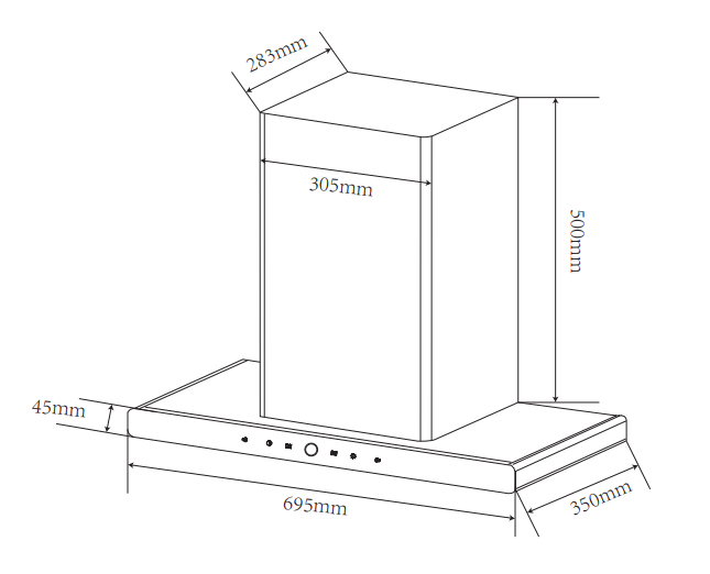 Máy hút khử mùi Faster FS 350S - 70T