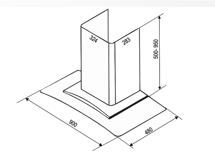 Máy hút mùi Bauer BC 90SBL