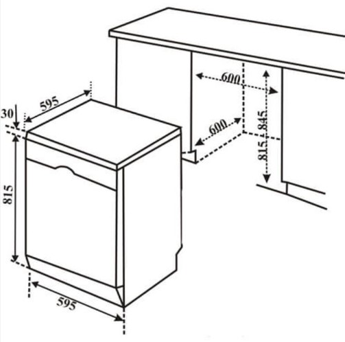 Máy rửa bát độc lập SMS4EMI01E Series 4 AutoOpen
