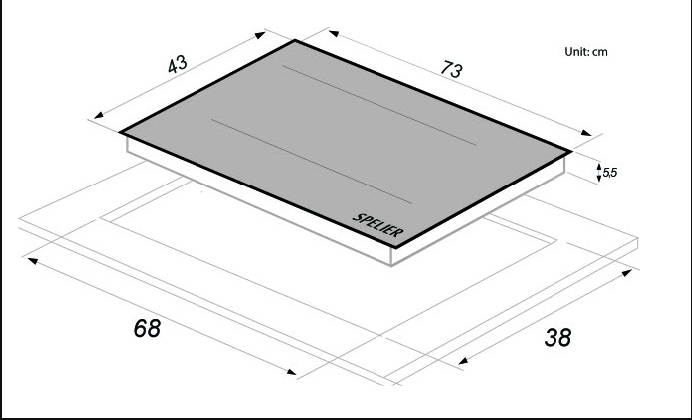 Bếp từ đôi Spelier 100 WS