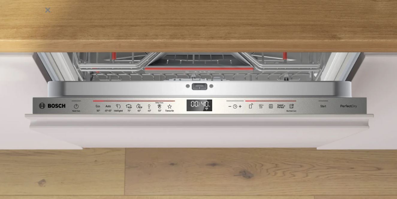 Máy rửa bát âm tủ toàn phần Bosch 14 bộ SMV6ZCX16E Series 6 Sấy Zeolith