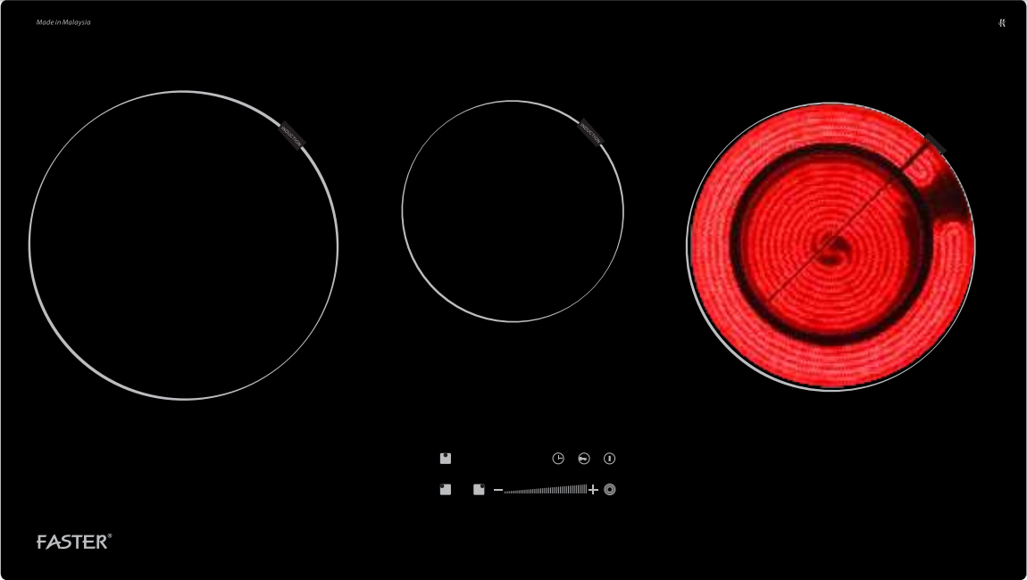 Bếp điện từ hồng ngoại Faster 713HI Made in Malaysia