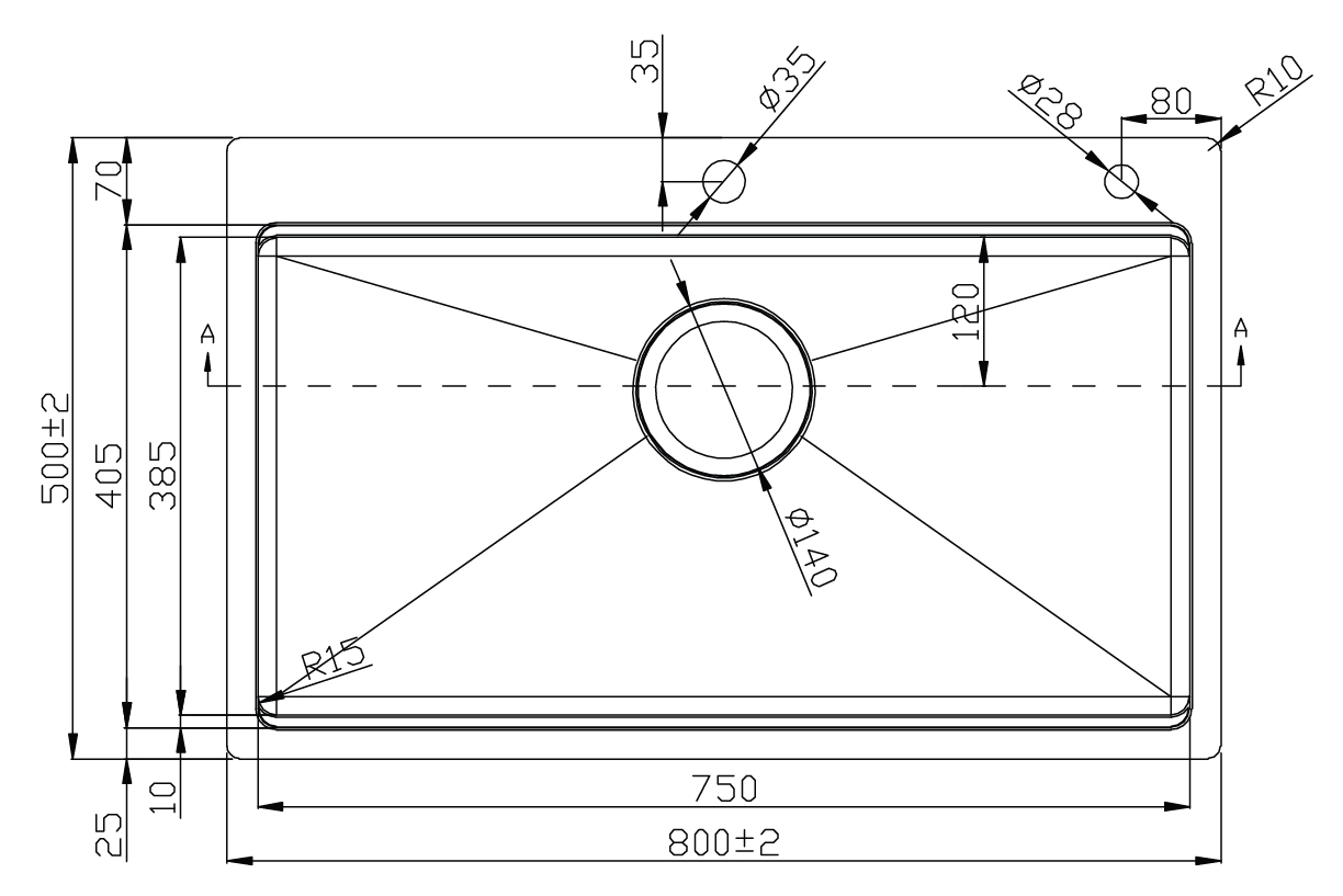 Chậu rửa bát 1 hố Gento GT04-8050