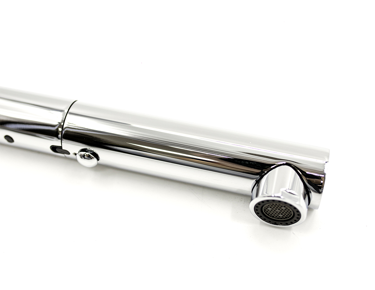 Vòi rửa bát nóng lạnh dây rút Gento GT04-204 New Black