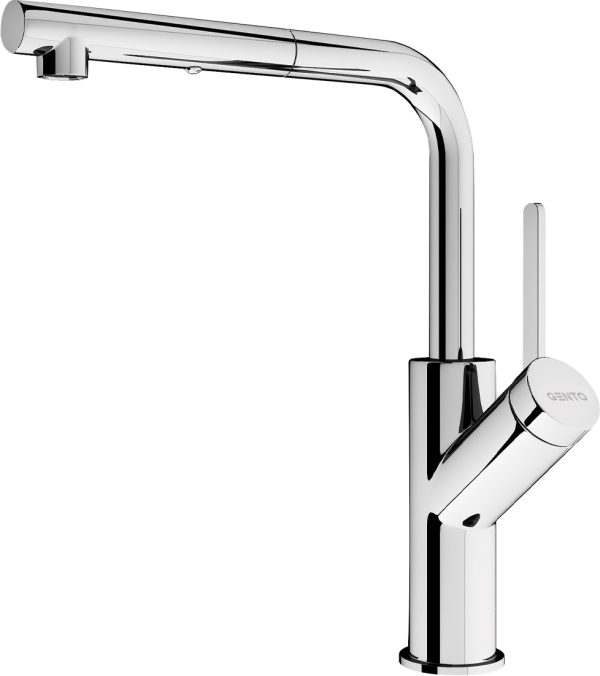 Vòi rửa bát nóng lạnh dây rút Gento GT04-203 New