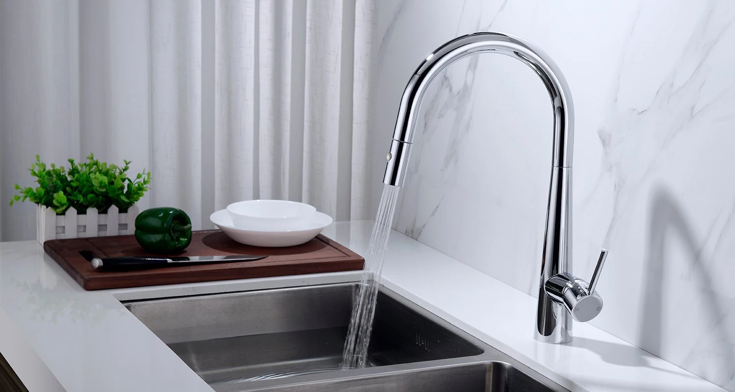 Vòi rửa bát nóng lạnh dạng rút Roslerer RL-968