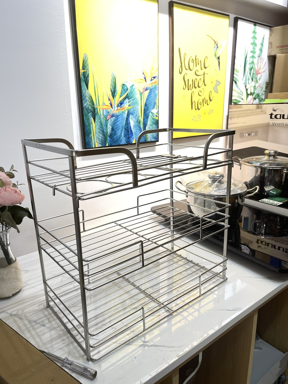 Gía gia vị nan dẹt Starkit Inox 304