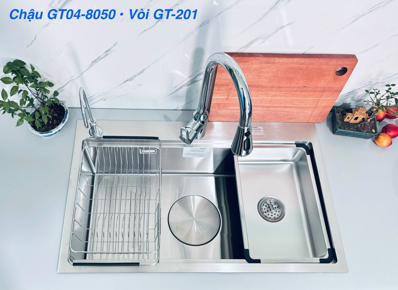 Chậu rửa bát 1 hố Gento GT04-8050