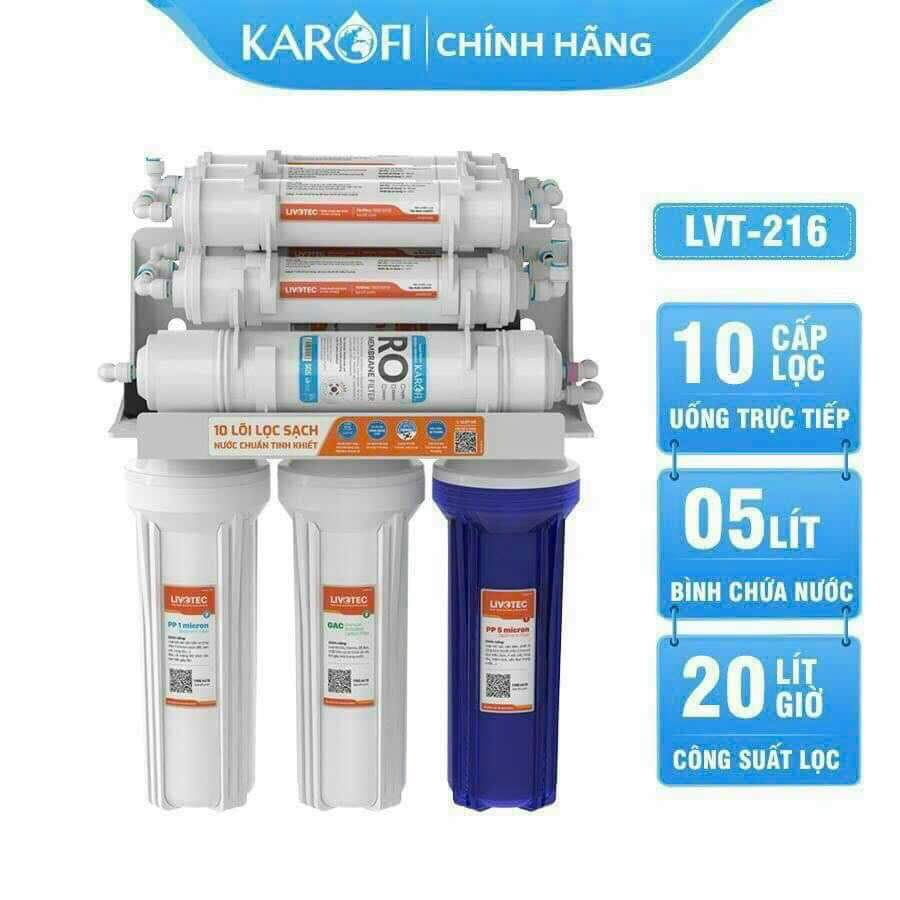 Máy lọc nước âm tủ Karofi Lovitec 216