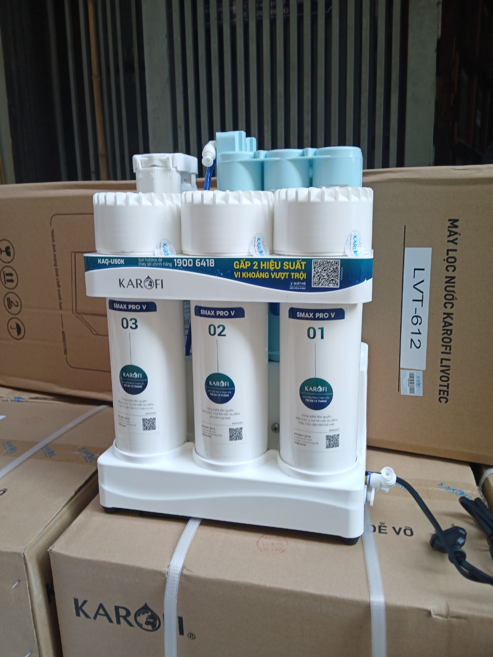 Máy lọc nước âm tủ Karofi U50K 10 lõi