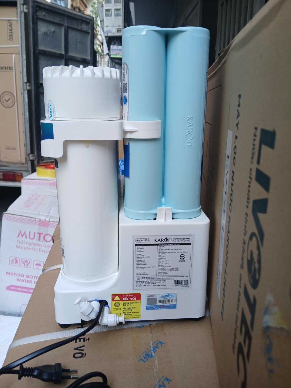 Máy lọc nước âm tủ Karofi U50K 10 lõi