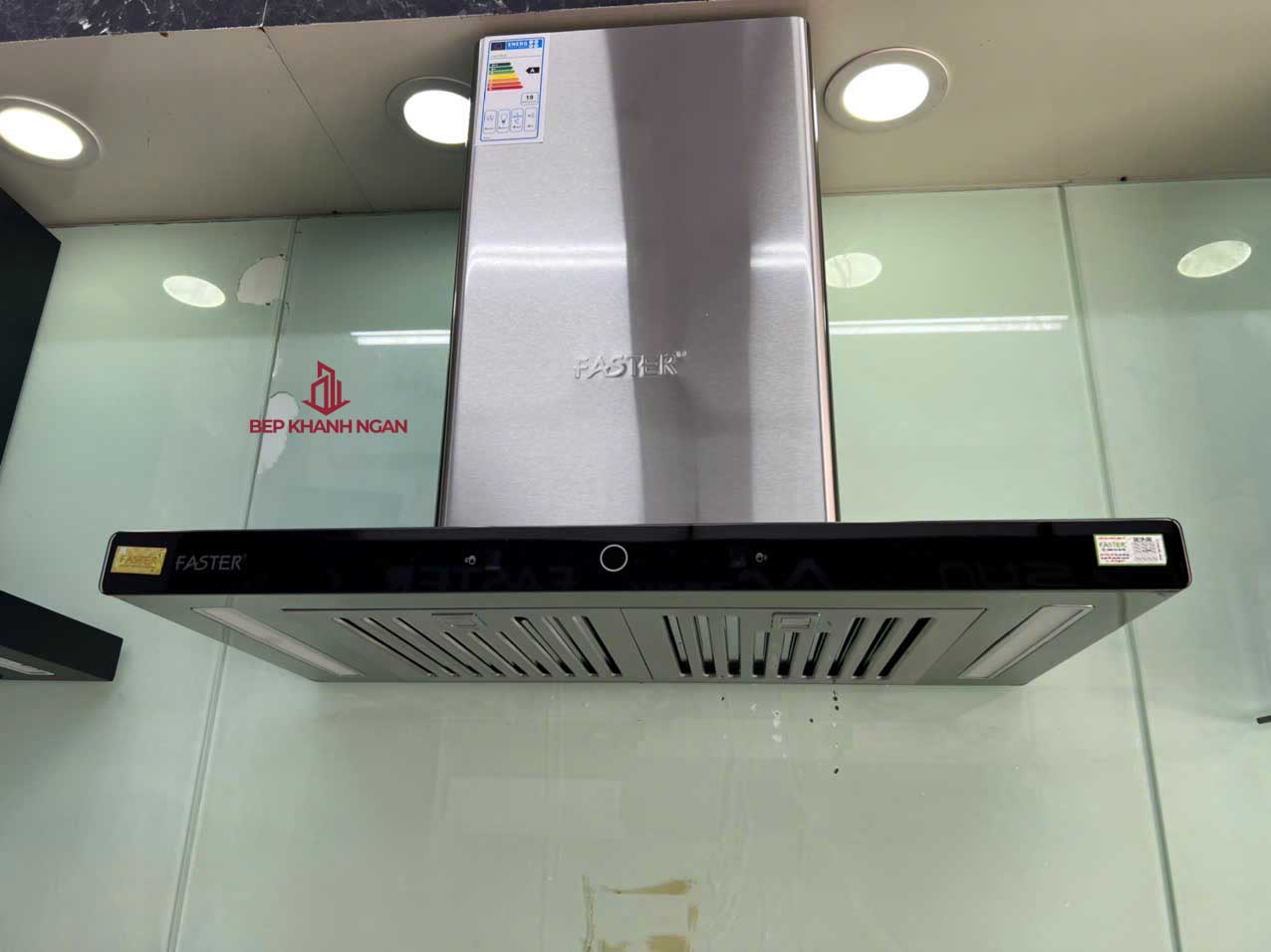 Combo bếp điện từ Bosch, máy hút mùi chữ T Faster