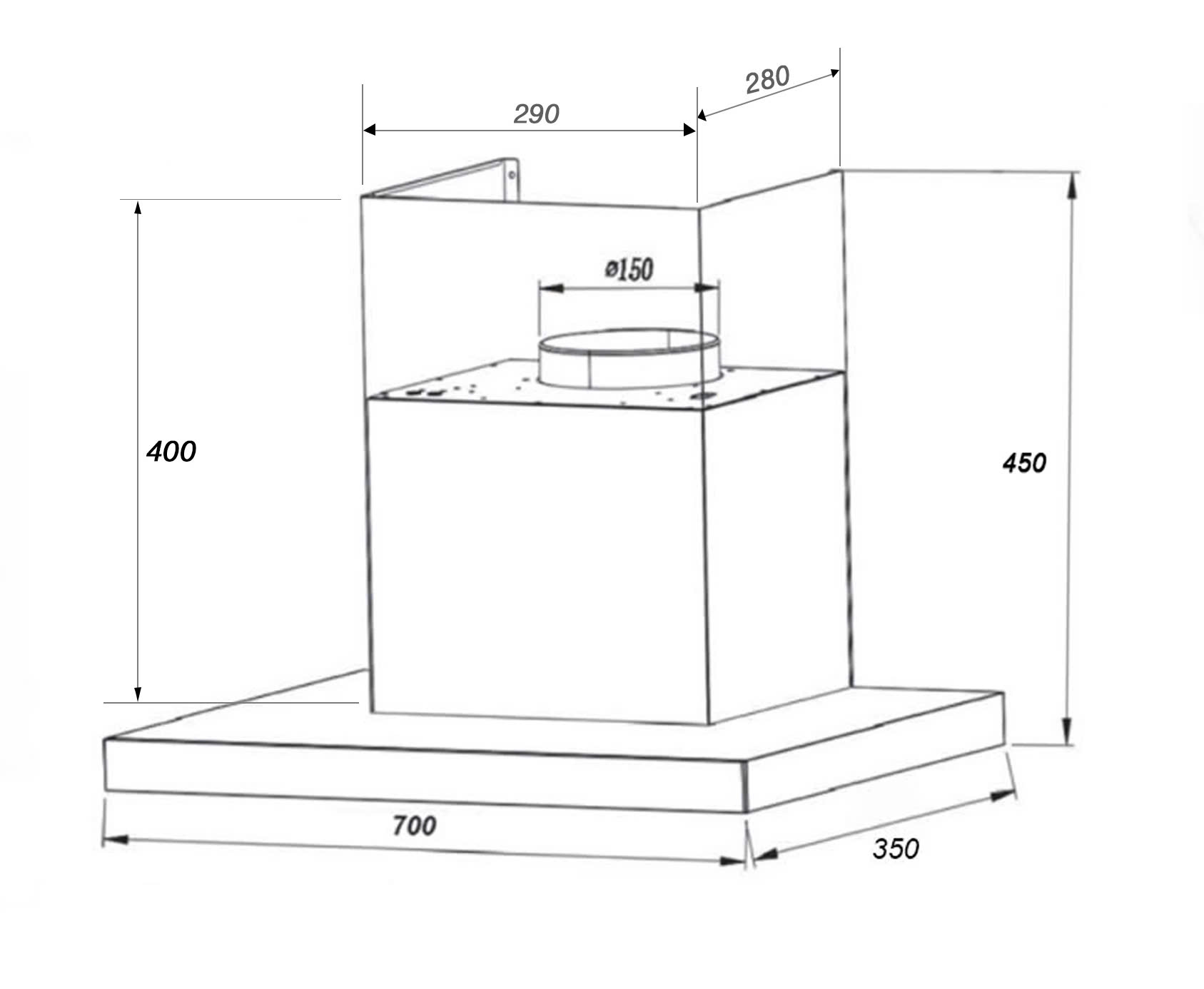 Máy hút khử mùi Spelier  SP 109MC