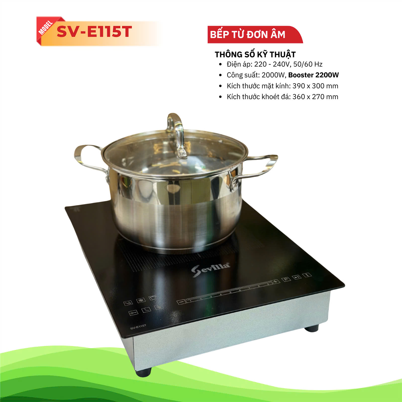 Bếp từ đơn âm Sevilla SV E115T