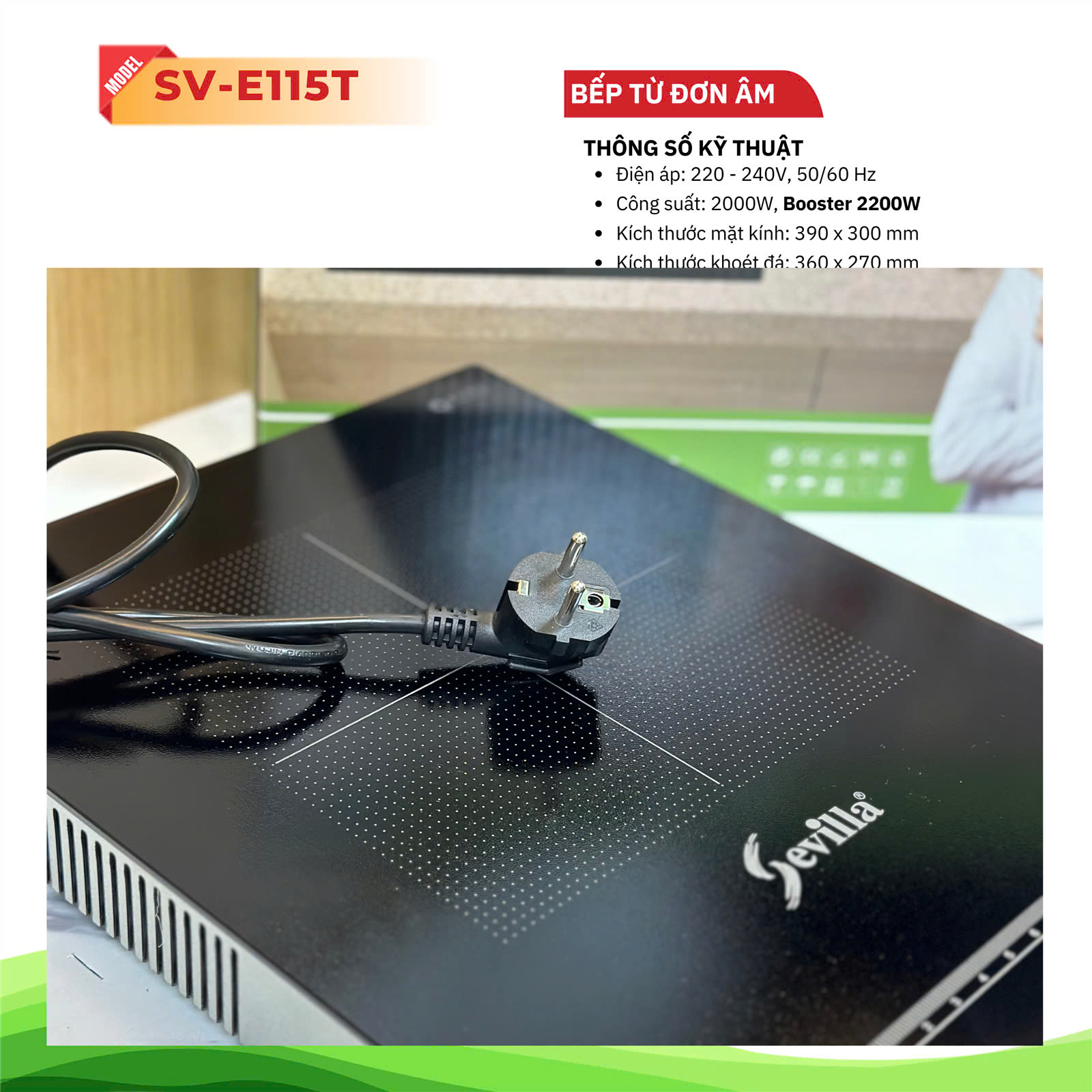 Bếp từ đơn âm Sevilla SV E115T