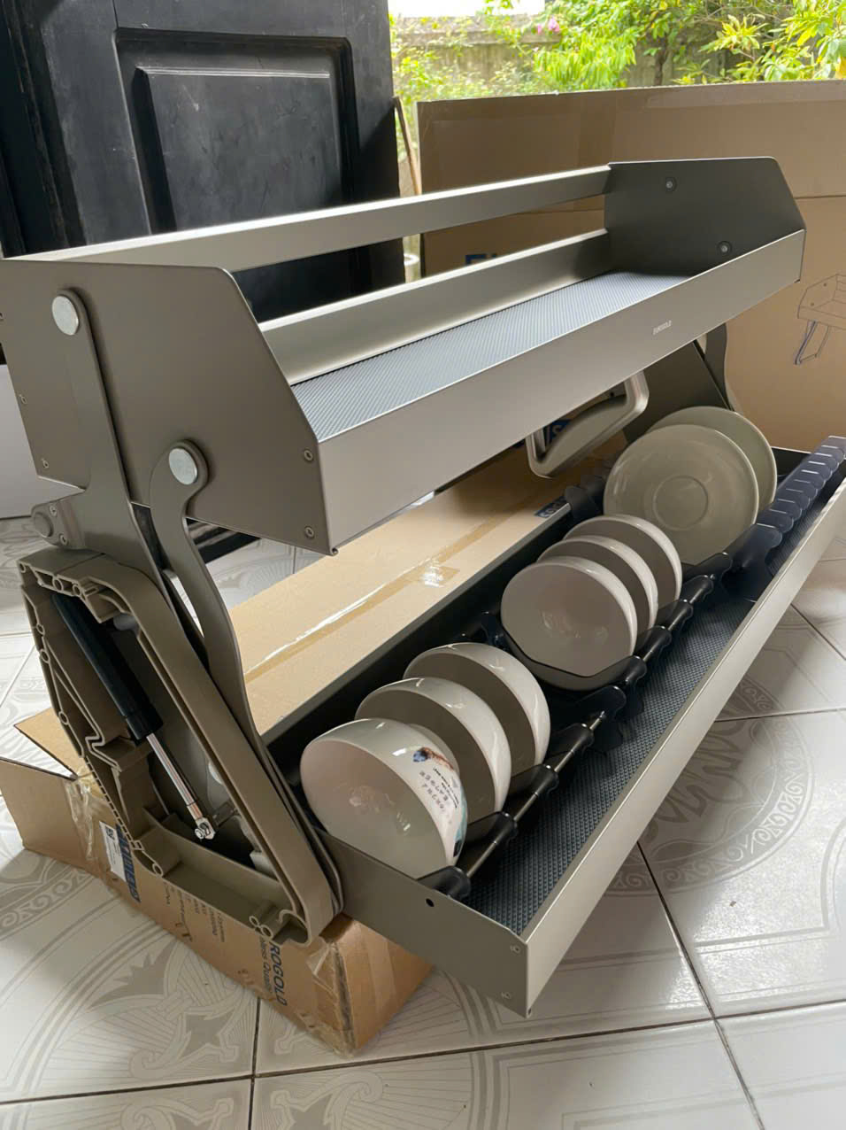 Giá bát nâng hạ Eurogold nhôm Anode cao cấp