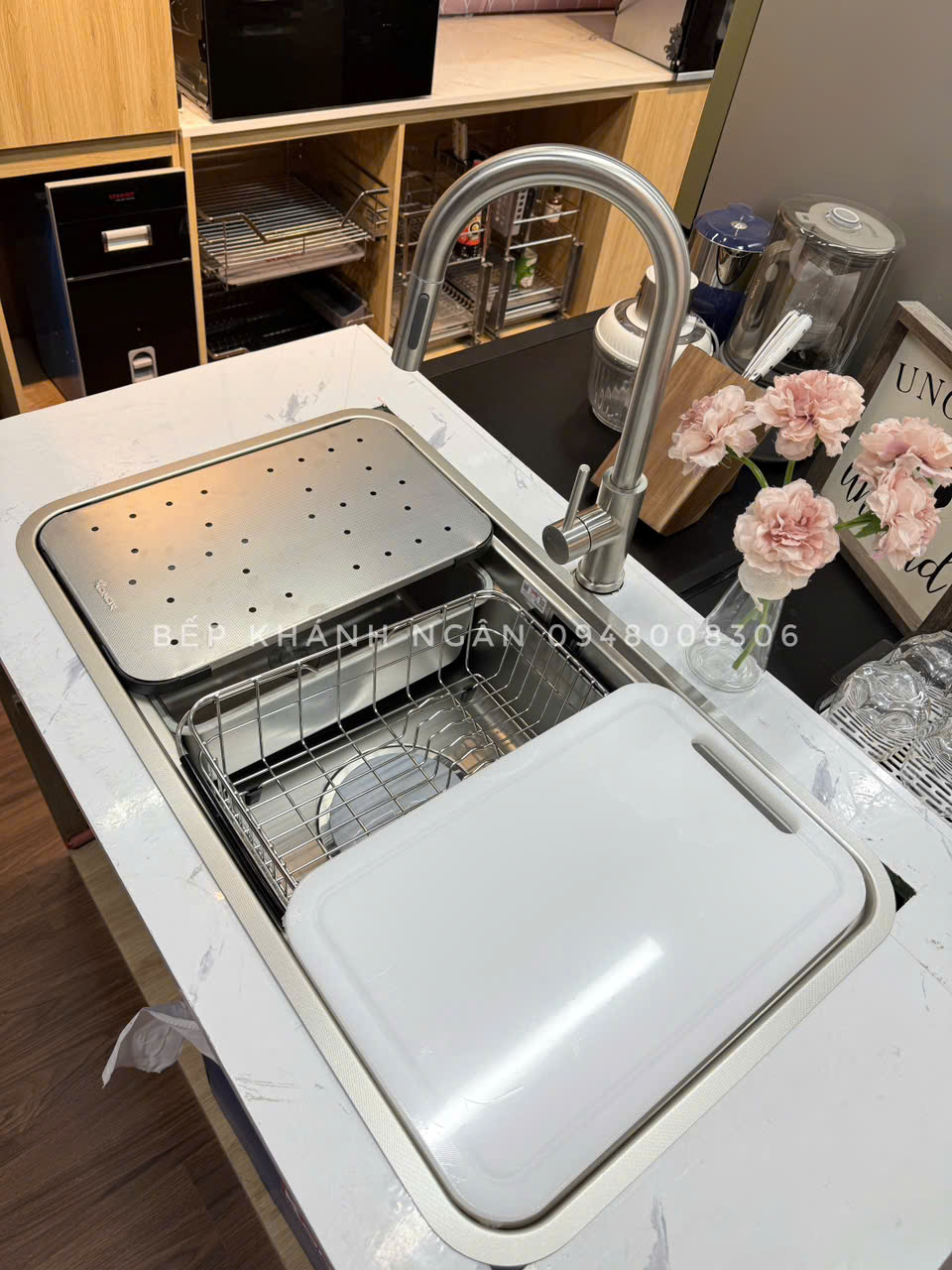 Chậu rửa bát Konox 8347Su Dekor