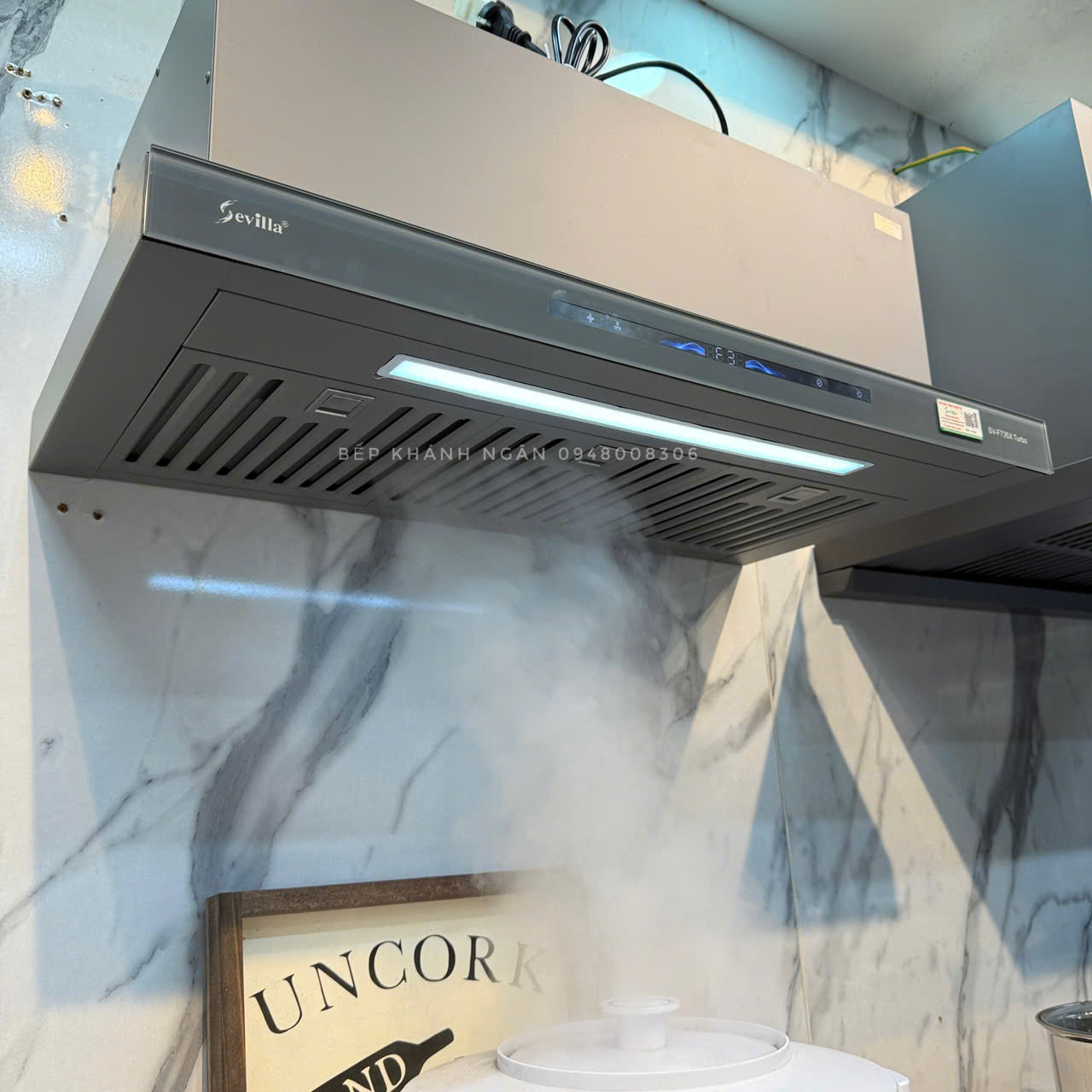 Máy hút mùi âm tủ Sevilla SV-F735X Turbo