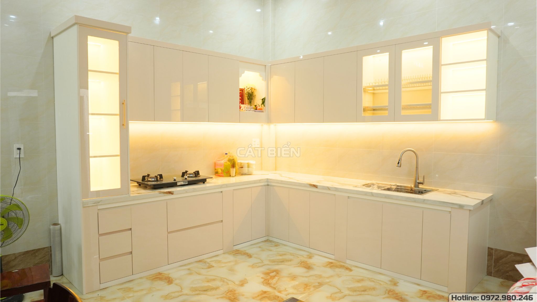 Nội Thất Phòng Bếp Anh Hân Nguyễn Hùng Sơn Rạch Giá NTPB-116