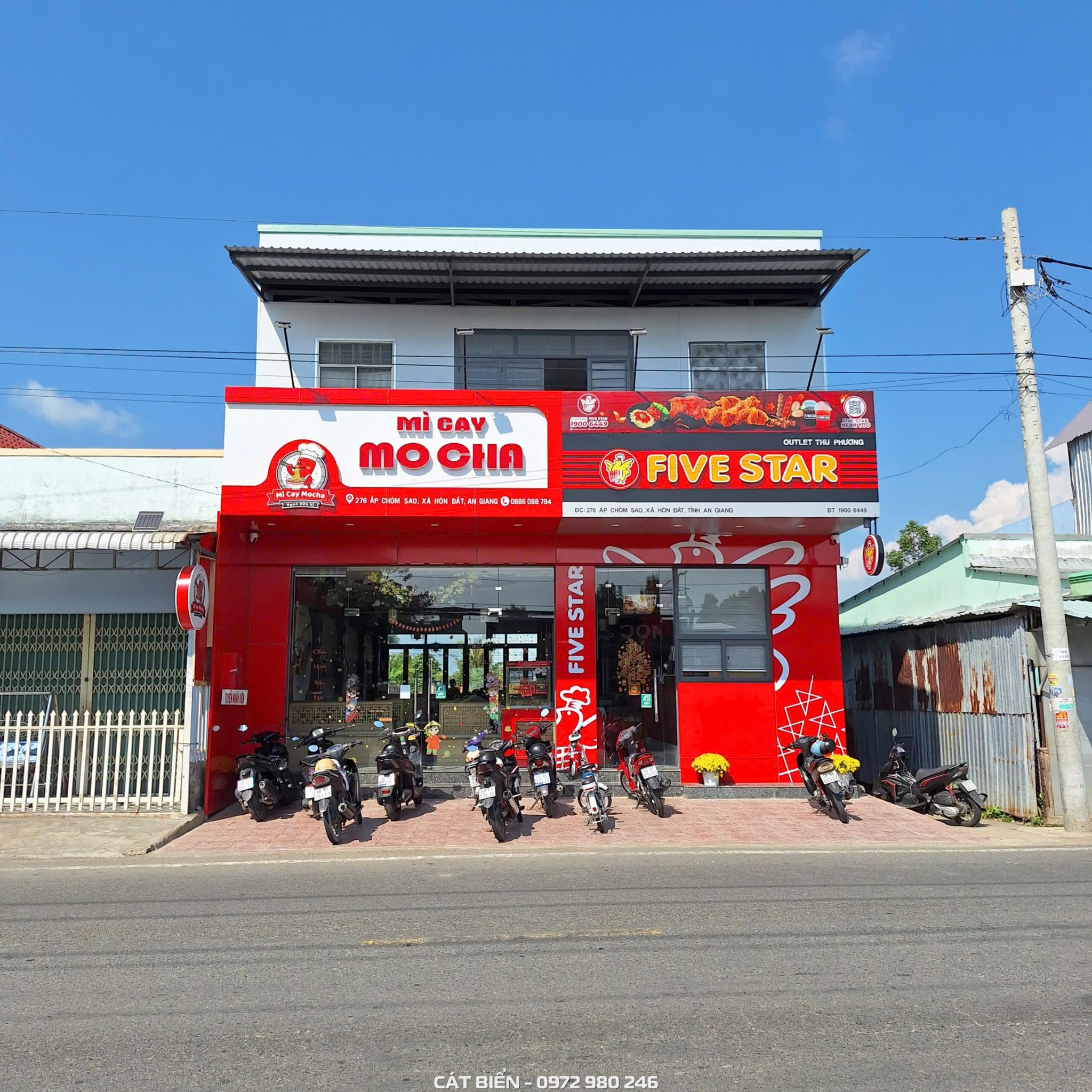 Thiết Kế & Thi Công Nội Thất Quán Mì Cay Mocha – Hòn Đất