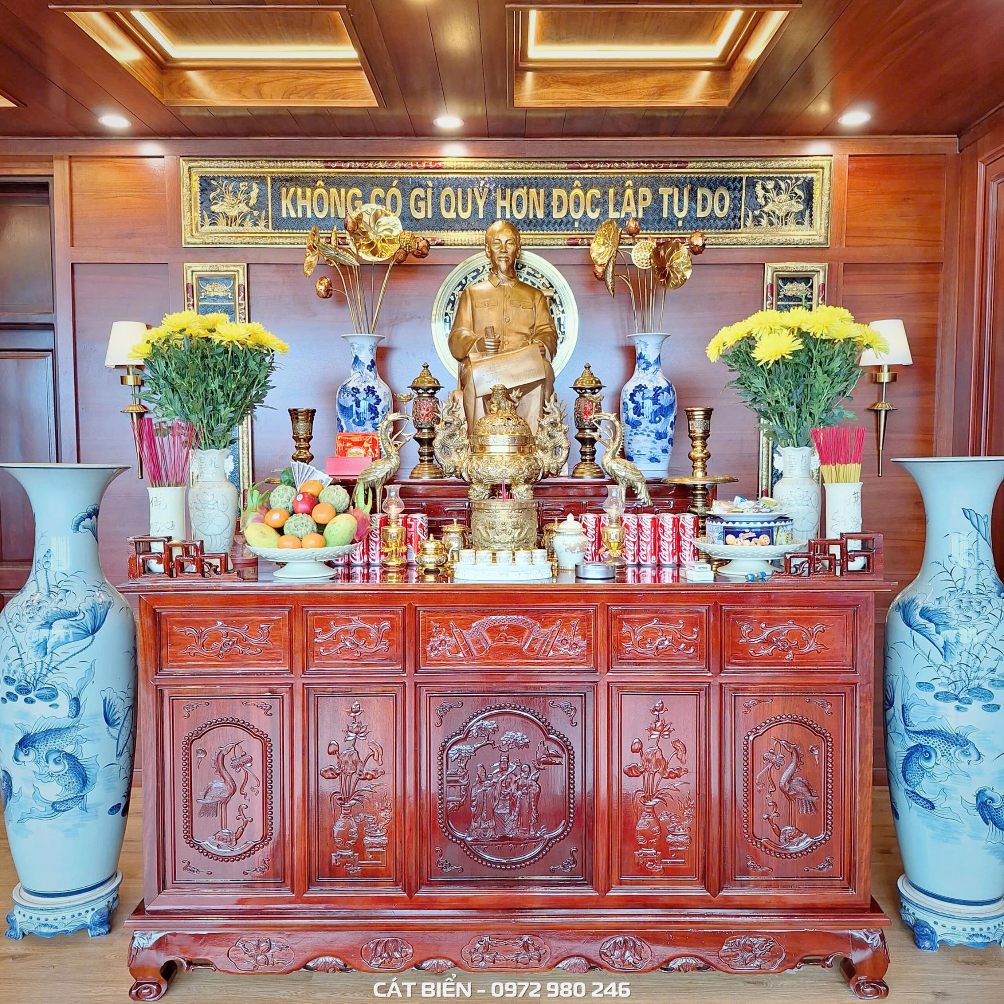Nội Thất Phòng Thờ Bác Hồ Viettel An Giang NTPT-113