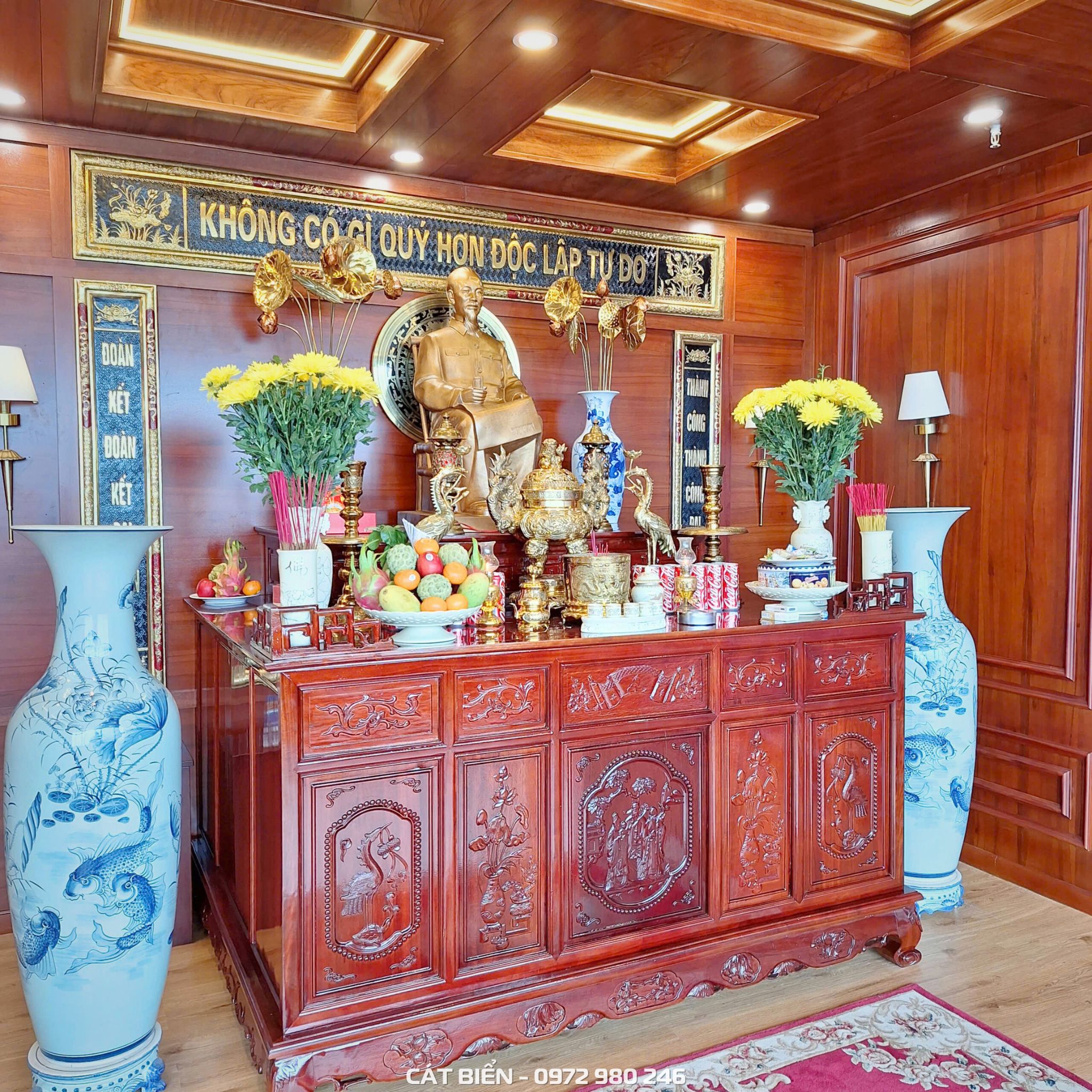 Nội Thất Phòng Thờ Bác Hồ Viettel An Giang NTPT-113