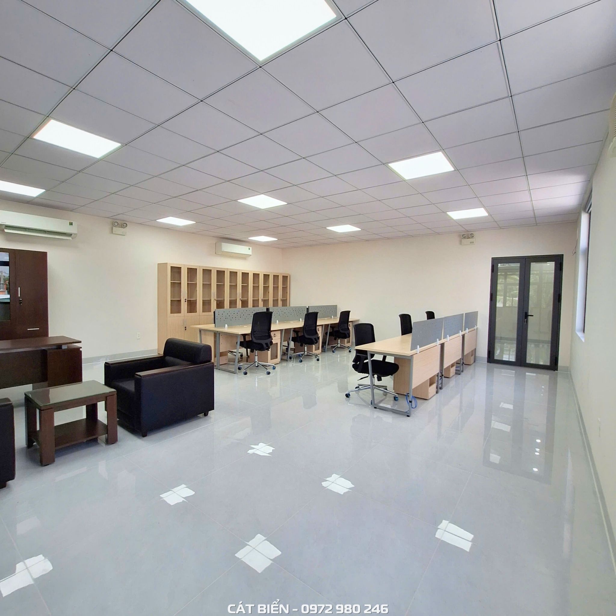 Nội Thất Phòng Làm Việc Trung Tâm Viettel Giồng Riềng NTVP-108