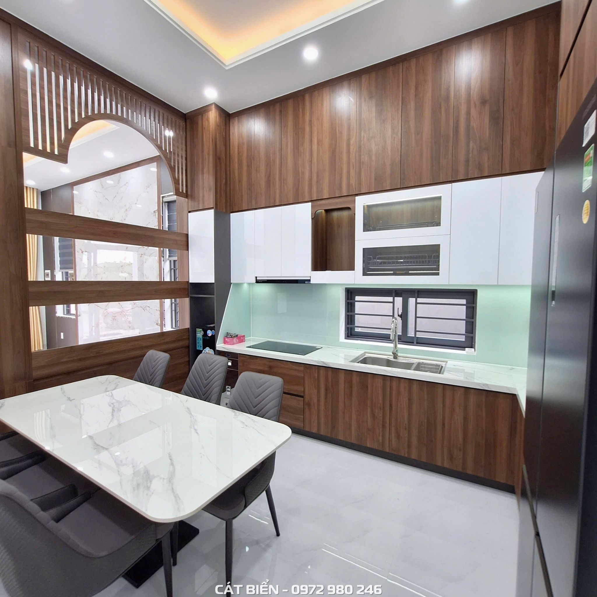 Nội Thất Phòng Bếp Chị Hạnh Hòn Đất NTPB-132