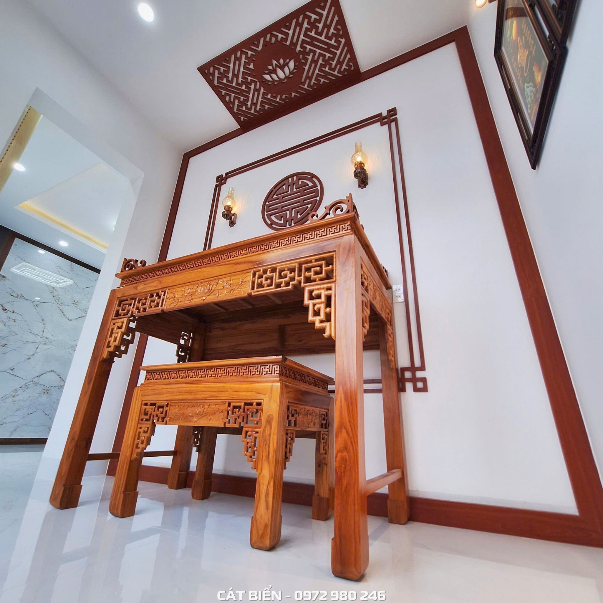 Nội Thất Phòng Thờ Chị Hạnh Hòn Đất NTPT-114