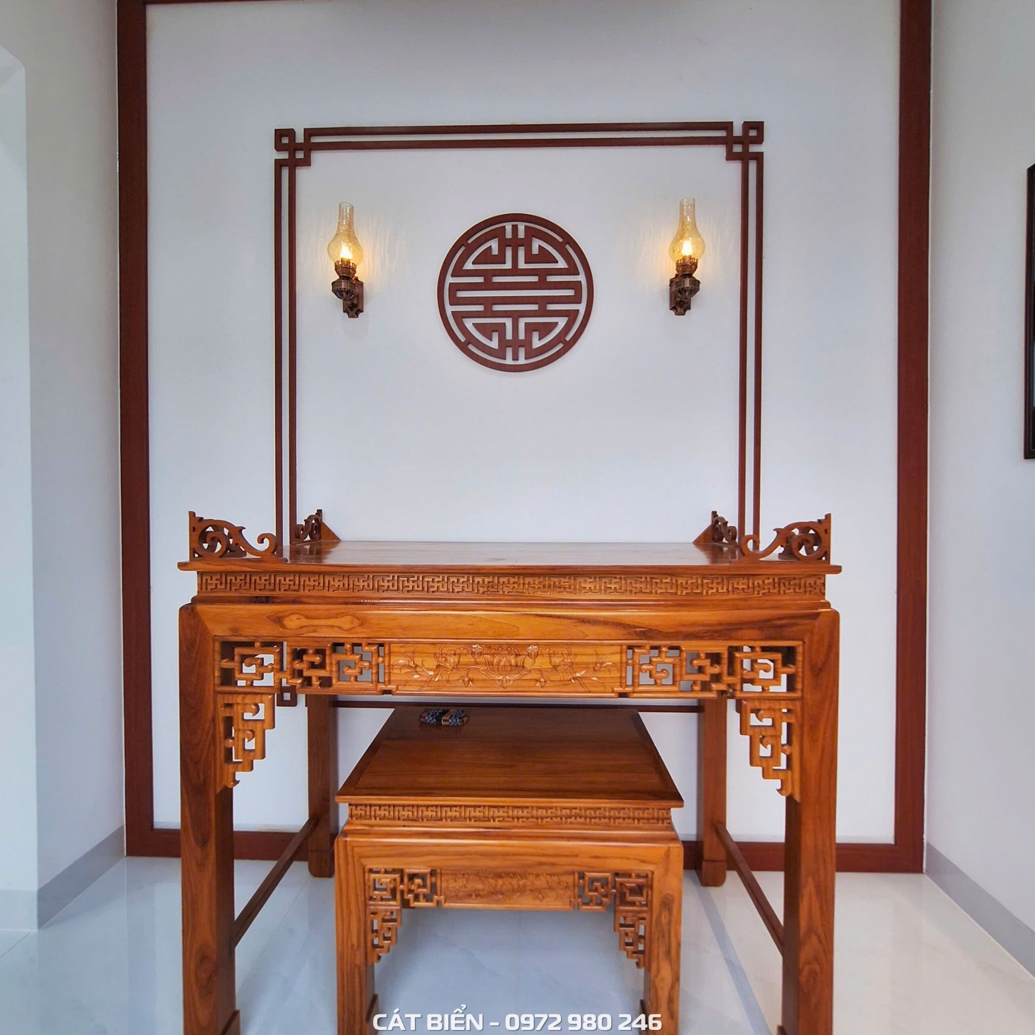 Nội Thất Phòng Thờ Chị Hạnh Hòn Đất NTPT-114